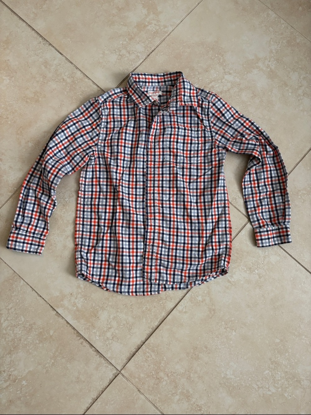 Cat & Jack Boys Plaid Button-Down Shirt